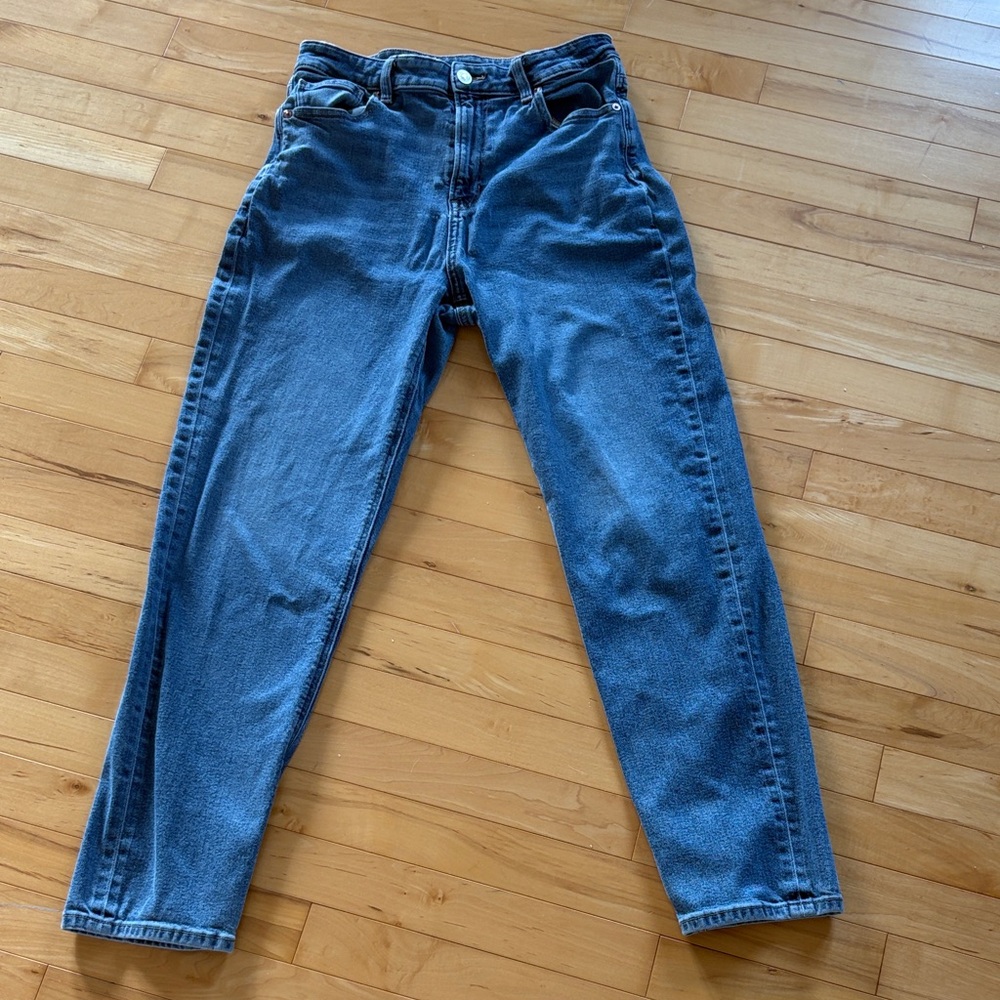 Women’s Blue Denim Jeans - Classic Straight Fit AMERICAN EAGLE size 10 LONG